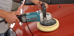 Polishing and finishing with an angle grinder